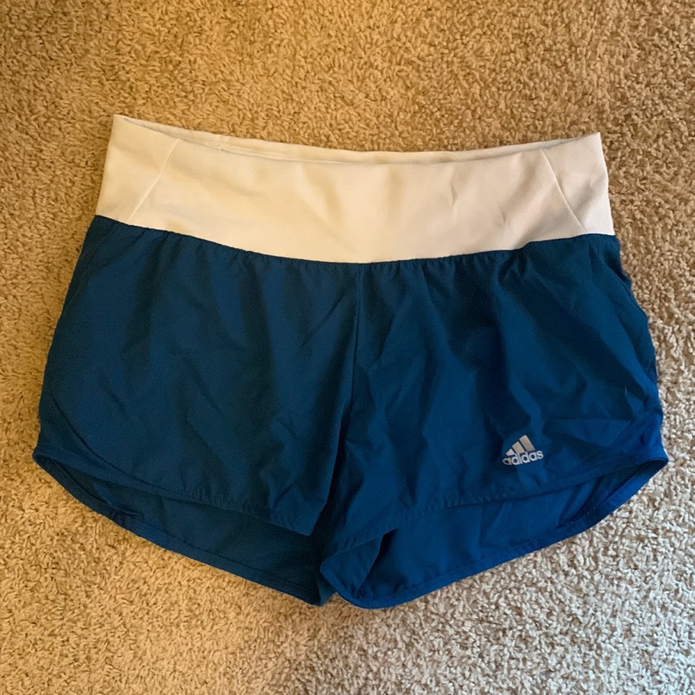 Dark teal adidas athletic shorts